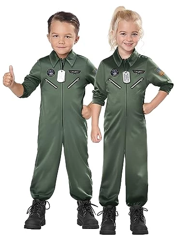 California Costumes Child Unisex Jr. Jet Pilot Toddler Costume Army Green, Td (3-4) 5 California Costumes Child Unisex Jr. Jet Pilot Toddler Costume Army Green, Td (3-4) - Image 3