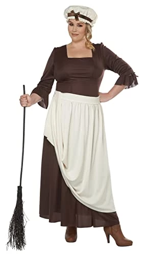 Colonial Village Woman Plus Size Costume 4 Colonial Village Woman Plus Size Costume - Image 2
