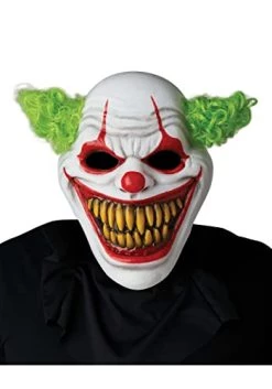 California Costumes Adult Ha Ha Homicidal Light Up Clown Mask Standard