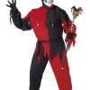 California Costumes Mens Plus-size Evil Jester Adult Sized Costume, Black/Red, PLUS