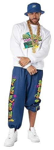 California Costumes, 90's Hip Hop, Adult,Multi,Medium (40-42" Chest)