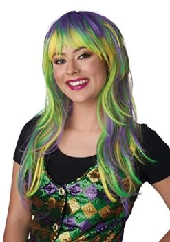 California Costumes Mardi Gras Party Girl Wig Standard