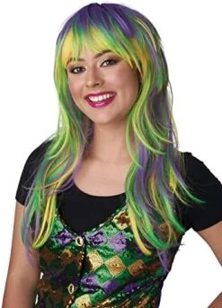 California Costumes Mardi Gras Party Girl Wig Standard -California Costume Collections Shop 41u2s1IRU6L. AC