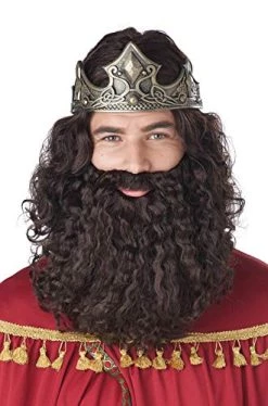 California Costumes Men's Biblical King Wig & Beard, Brown, One Size