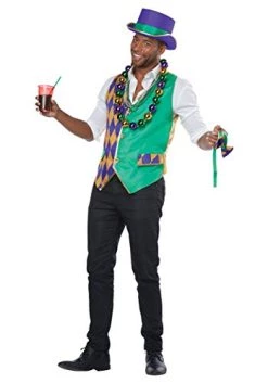 California Costumes Adult Mardi Gras Vest Kit