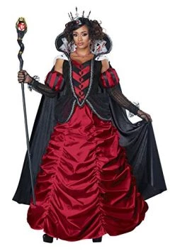 California Costumes Women's Dark Queen Of Hearts - Adult Costume Adult Costume, Wine/Black, Small