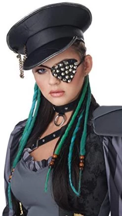 California Costumes Clip-in Dreads (Blue), Standard