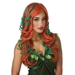 California Costumes Root Of All Evil Green And Orange Wig For Adults