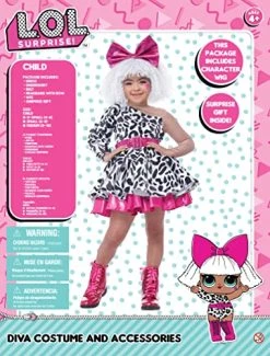 L.O.L Surprise! Diva, Child Costume 9 L.O.L Surprise! Diva, Child Costume -California Costume Collections Shop 51 wLnztjFL