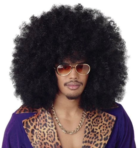 California Costumes Men's Super Jumbo Afro Wig,Black,One Size 2 California Costumes Men's Super Jumbo Afro Wig,Black,One Size