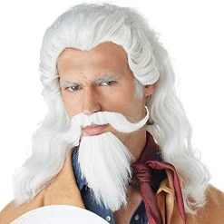 California Costumes Men's Buffalo Bill Wig, Gray, One Size