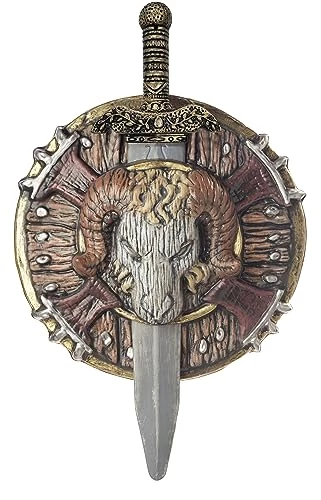 Barbarian Combat Shield And Sword Standard 3 Barbarian Combat Shield And Sword Standard