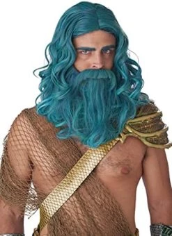 California Costumes Ocean King Wig And Beard Set Standard -California Costume Collections Shop 51ctkqd9TjL. AC