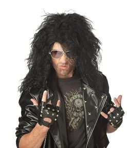 California Costumes Black Heavy Metal Wig