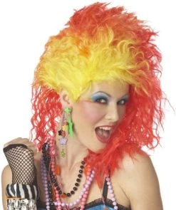 California Costumes Women's True Colors Wig, Red/Yellow, One Size