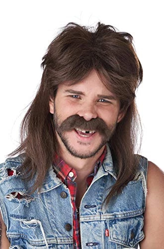 California Costumes The Lone Wolf Mullet Adult Wig, Standard 6 California Costumes The Lone Wolf Mullet Adult Wig, Standard - Image 4